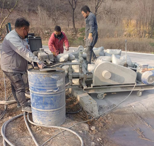 下陆路面下沉注浆